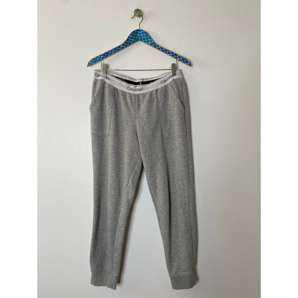 CALVIN KLEIN Sleepwear Modern Cotton Logo Waistband Joggers Gray Size Large - Picture 9 of 9